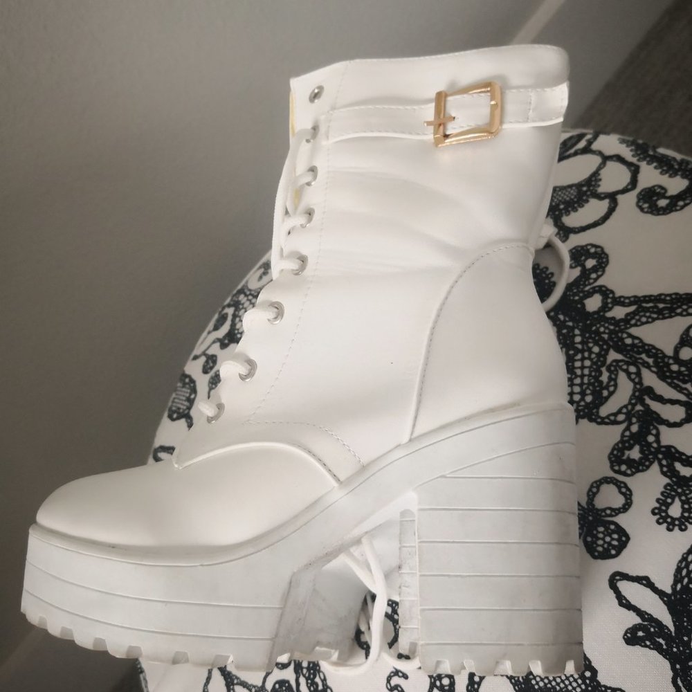 White Riding Boots - Picture 2 of 4